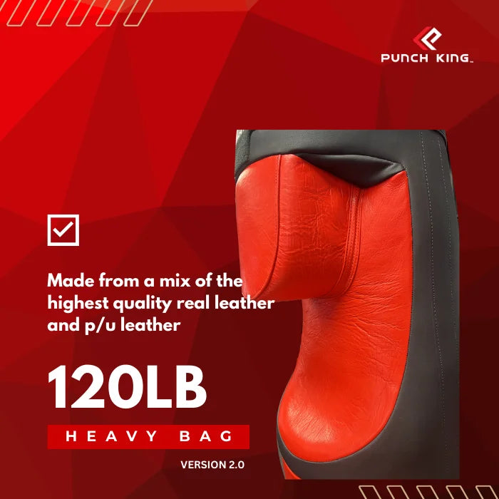 5Ft - 120lb Punch King Heavy Punching Bag V2.0