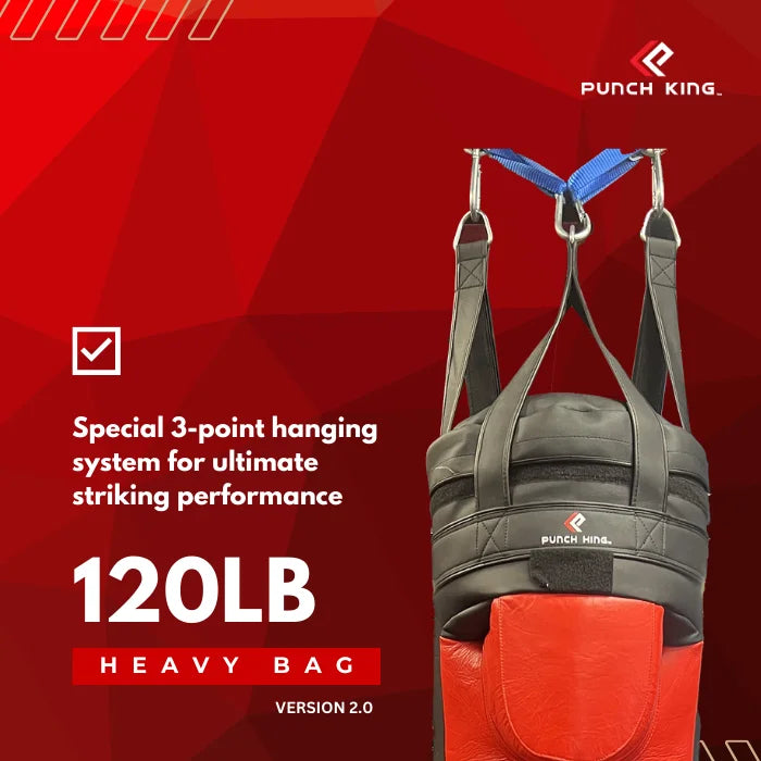 5Ft - 120lb Punch King Heavy Punching Bag V2.0