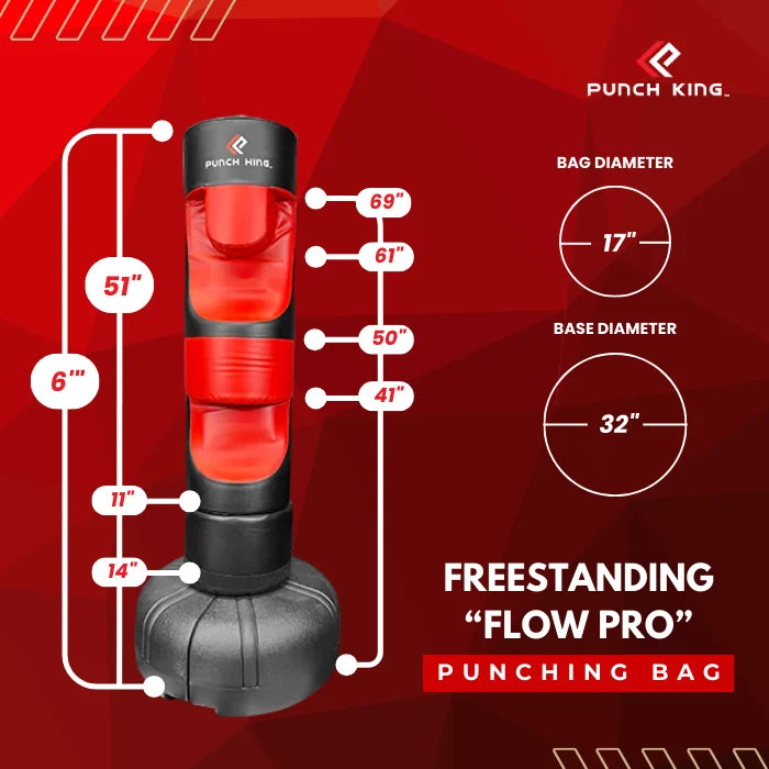 The Freestanding  "Flow Pro" Punching Bag